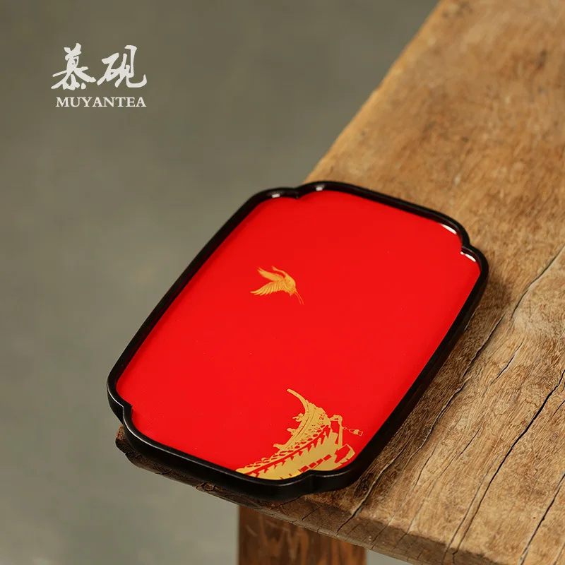 Muyan Zen Ruihe Heavy Bamboo Tray Dry Brewing Chinese Red Japanese Style Home Lacquerware Creative Teapot Holder Tea Table
Muyan Zen Ruihe Heavy Bamboo Tray Dry Brewing Chinese Red Japanese Style Home Lacquerware Creative Teapot Holder Tea Table