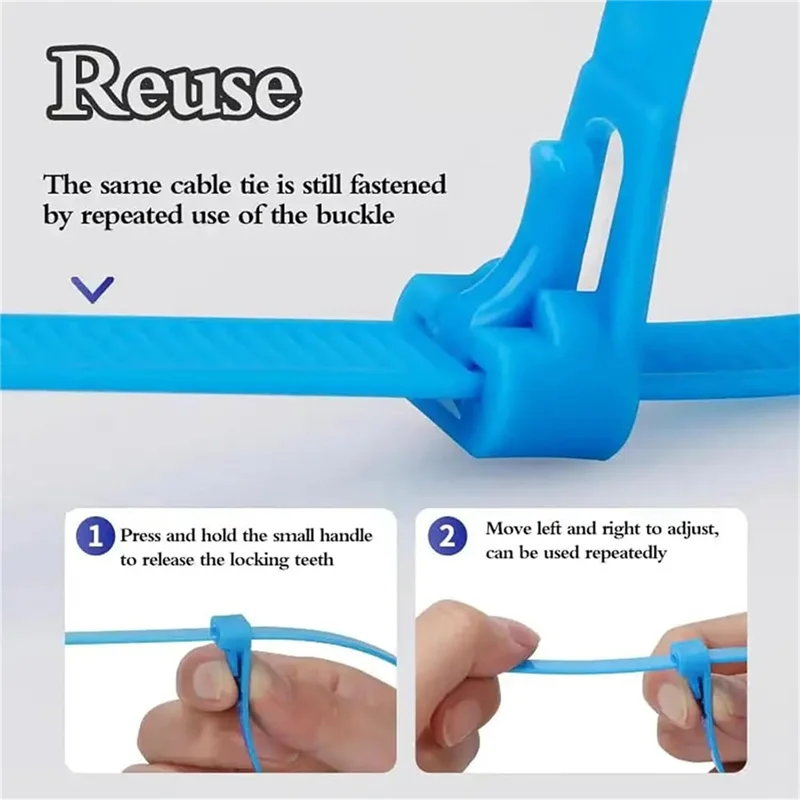 N11R 200PCS Buckle Self-Locking Premium Nylon Cable Wire Ties,8 X 200Mm Adjustable Reusable Nylon Strap With Buckle
N11R 200PCS Buckle Self-Locking Premium Nylon Cable Wire Ties,8 X 200Mm Adjustable Reusable Nylon Strap With Buckle