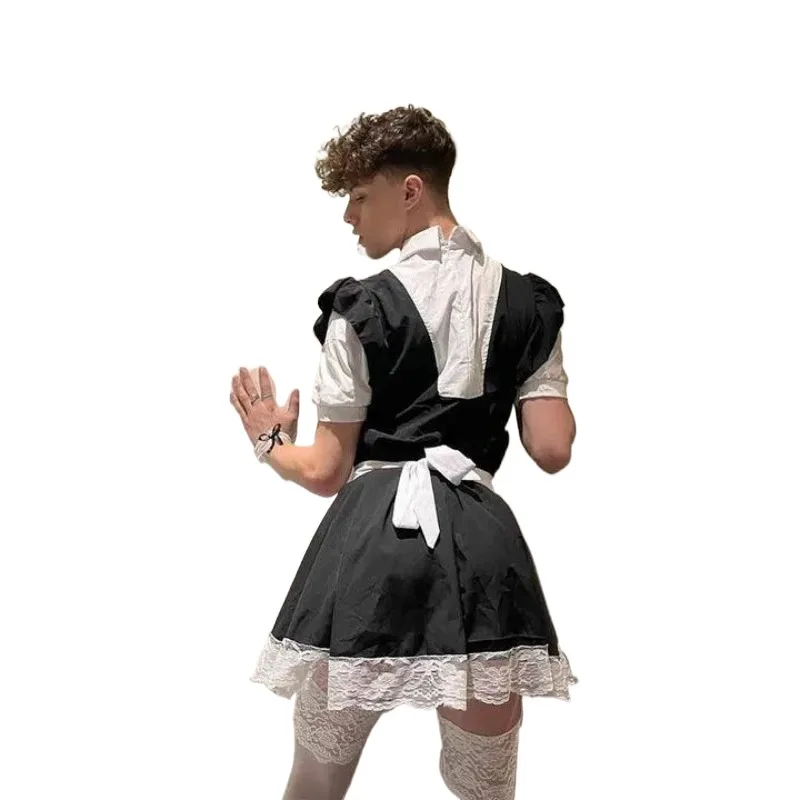 Men's Lolita Maid Costume Cosplay Lingerie Plus Size French Maid Apron Roleplay Costume Femboy Lolita Dress Party Fancy Dress
Men's Lolita Maid Costume Cosplay Lingerie Plus Size French Maid Apron Roleplay Costume Femboy Lolita Dress Party Fancy Dress