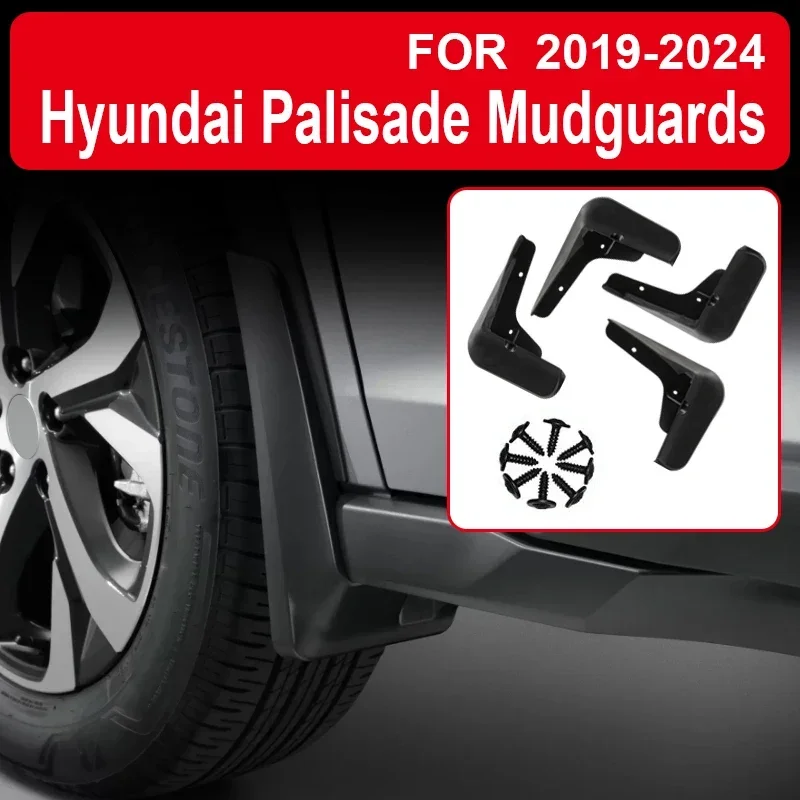 Mudflaps Mud Flaps Splash Guards Mudguards Front Rear Fender Protector for T Hyundai Palisade Encino Genesis NEXO 2018-2024
Mudflaps Mud Flaps Splash Guards Mudguards Front Rear Fender Protector for T Hyundai Palisade Encino Genesis NEXO 2018-2024