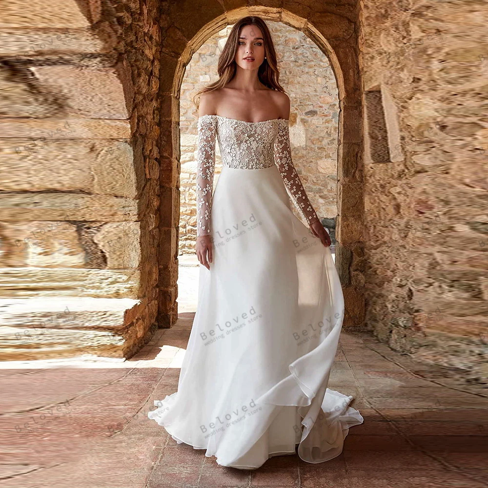 Vintage Wedding Dresses For Women 2024 A-Line Tulle Tiered Bridal Gowns Off The Shoulder Robes Appliques Vestidos De Novia 2024
Vintage Wedding Dresses For Women 2024 A-Line Tulle Tiered Bridal Gowns Off The Shoulder Robes Appliques Vestidos De Novia 2024
