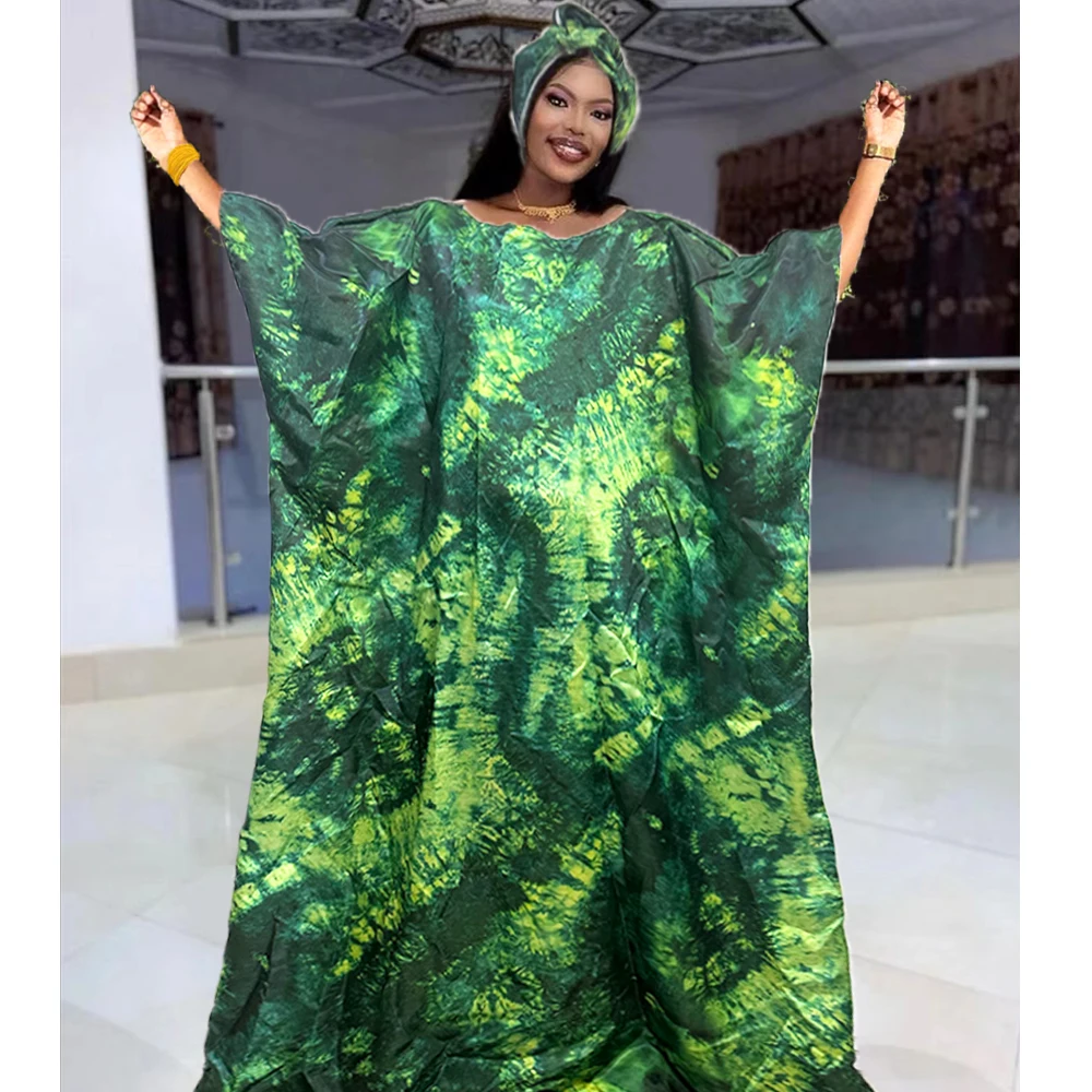 025 Latest Printed Brocade For Ankara Daily Party Clothing Silk Stain Long Dresses With Scarf Top Quality African Riche Robe
025 Latest Printed Brocade For Ankara Daily Party Clothing Silk Stain Long Dresses With Scarf Top Quality African Riche Robe