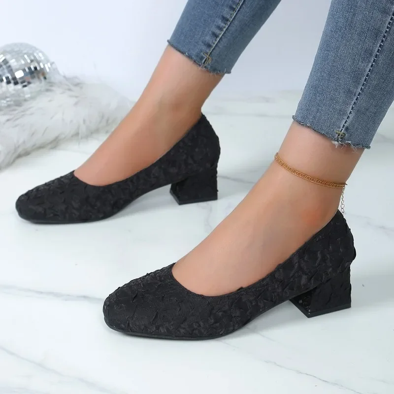 2025 Plus Size Ladies Shoes Slip on Women's High Heels Fashion Dress Pumps Women Square Toe Shallow Low Heel Shoes Women Zapatos
2025 Plus Size Ladies Shoes Slip on Women's High Heels Fashion Dress Pumps Women Square Toe Shallow Low Heel Shoes Women Zapatos
