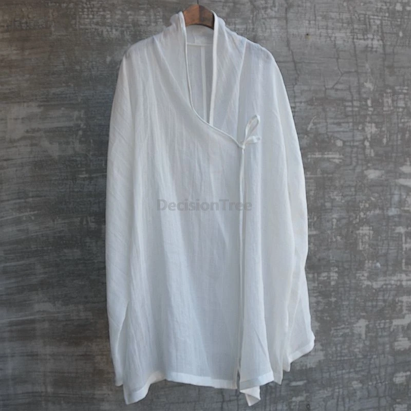 Over size Cotton linen Top cardigan long sleeve sun-protective shirt retro literary Chinese style Daily Women Outerwear Top
Over size Cotton linen Top cardigan long sleeve sun-protective shirt retro literary Chinese style Daily Women Outerwear Top