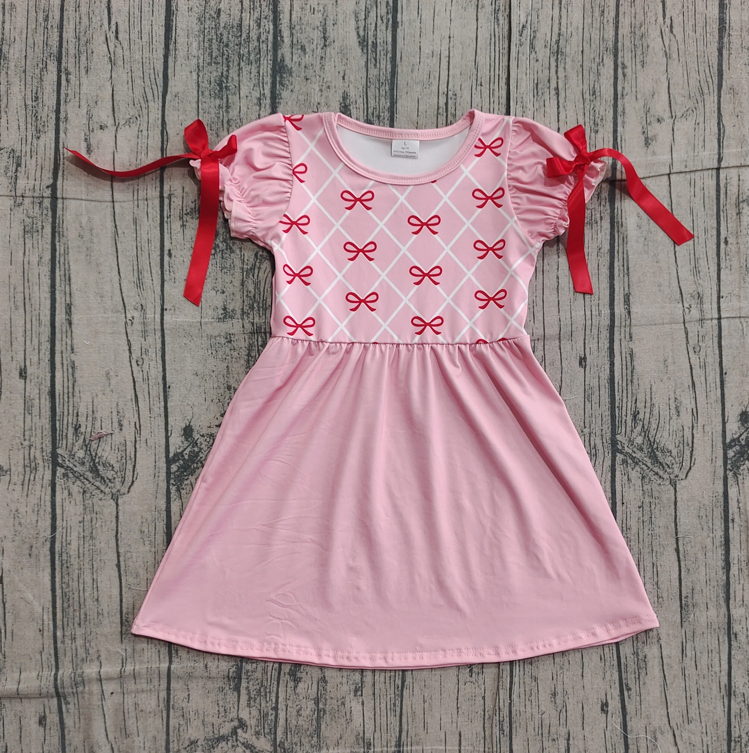 Z1122-11 GSD2883 Kids Girls Clothes Short Sleeve Bows Print Baby Dress
Z1122-11 GSD2883 Kids Girls Clothes Short Sleeve Bows Print Baby Dress