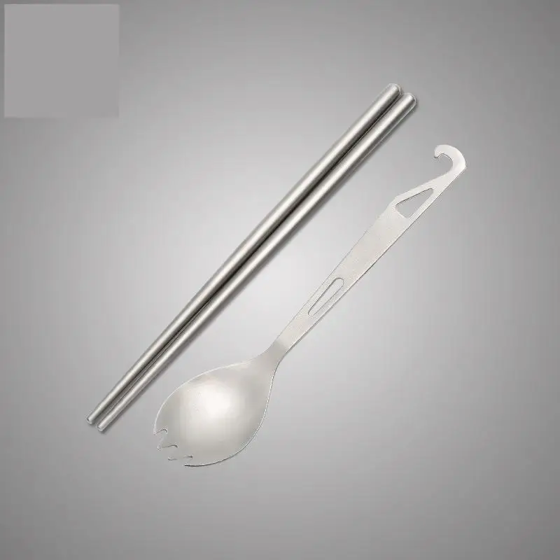 Shanye Titanium Tableware Outdoor Camping Chopsticks Dining Spoon Set Household Fork Spoon Portable Outdoor Tableware
Shanye Titanium Tableware Outdoor Camping Chopsticks Dining Spoon Set Household Fork Spoon Portable Outdoor Tableware