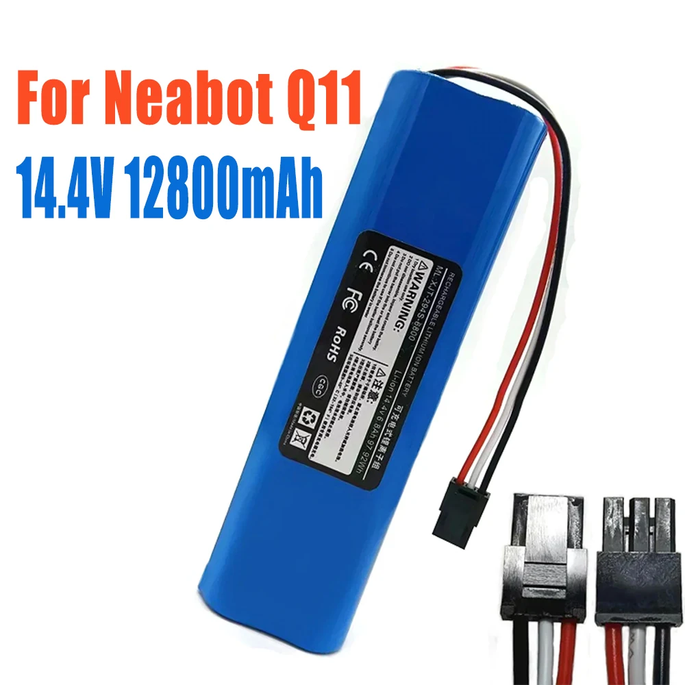 New 14.4V 12800mAh Original Rechargeable Li-ion Battery for Neabot Robotic Vacuum Cleaner Q11 Replace Accessories
New 14.4V 12800mAh Original Rechargeable Li-ion Battery for Neabot Robotic Vacuum Cleaner Q11 Replace Accessories