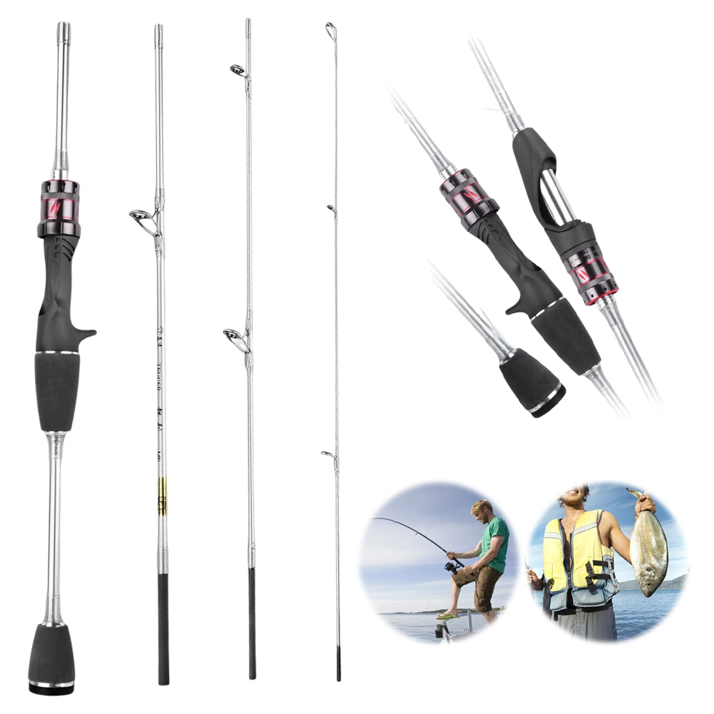 1.4M Baitcasting Carbon Fishing Rods Ultralight Carbon Fiber Poles 4 Section Portable Casting Rod for Travel Freshwater Fishing
1.4M Baitcasting Carbon Fishing Rods Ultralight Carbon Fiber Poles 4 Section Portable Casting Rod for Travel Freshwater Fishing