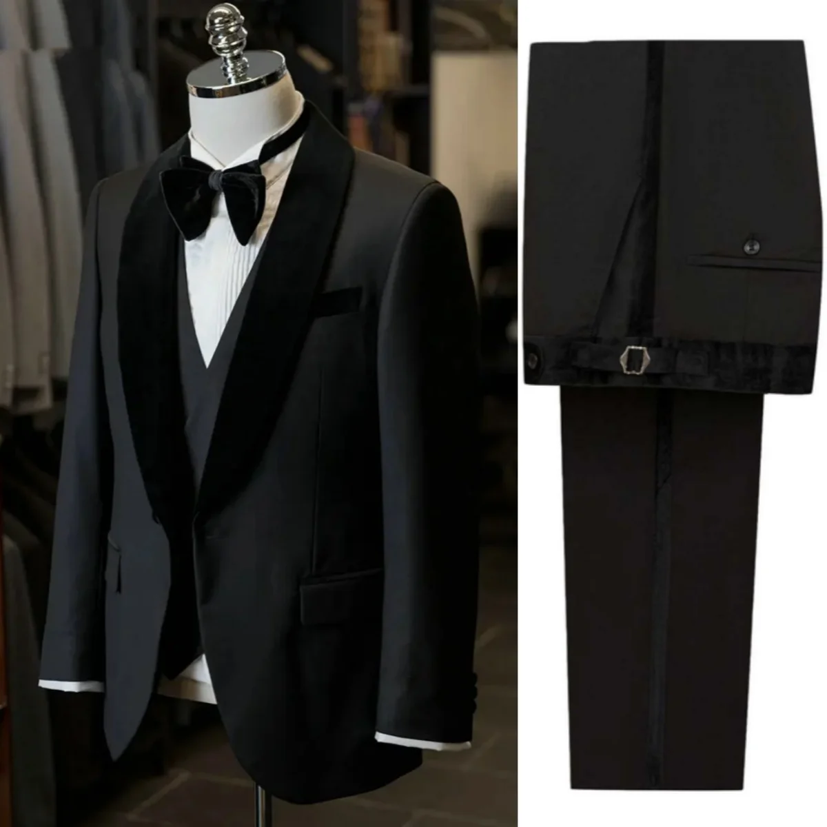Classic Fit Wedding Tuxedos 3 Pcs Jacket Vest Pants Men Suit Simple Single Breasted Evening Business Blazer Customized
Classic Fit Wedding Tuxedos 3 Pcs Jacket Vest Pants Men Suit Simple Single Breasted Evening Business Blazer Customized