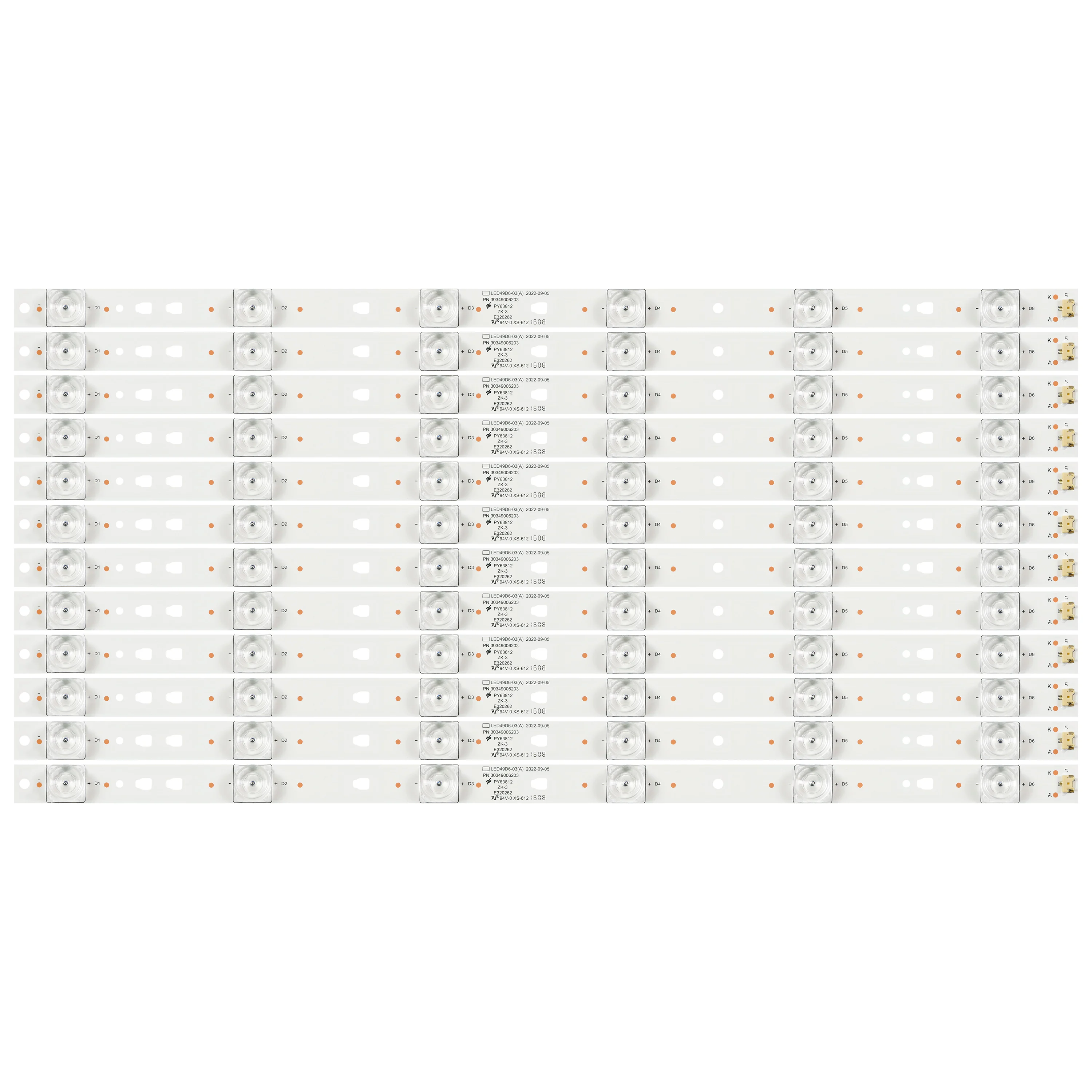 LED Backlight strip 6LED for Haier FD4951A-LU G49Y LED49D6-03(A) 30349006203 LED50D6-ZC14AG-03 LE50U6500TF LS49AL72 LE48D19S
LED Backlight strip 6LED for Haier FD4951A-LU G49Y LED49D6-03(A) 30349006203 LED50D6-ZC14AG-03 LE50U6500TF LS49AL72 LE48D19S