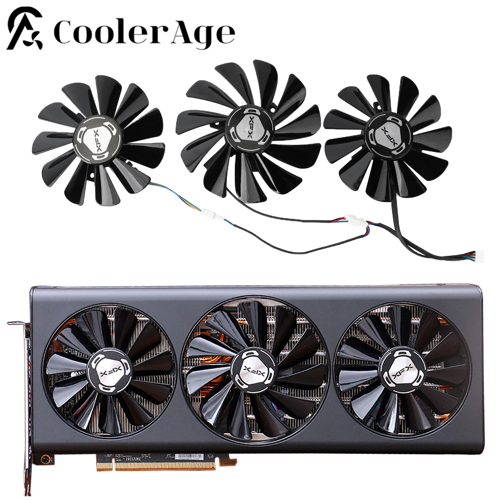 New 85MM 95MM FY010010M12LPA DC12V 0.45A Cooler Fan Replacement For XFX AMD RX 5700 5800 5900XT RX5700 RX5800 Graphics Card Fan
New 85MM 95MM FY010010M12LPA DC12V 0.45A Cooler Fan Replacement For XFX AMD RX 5700 5800 5900XT RX5700 RX5800 Graphics Card Fan
