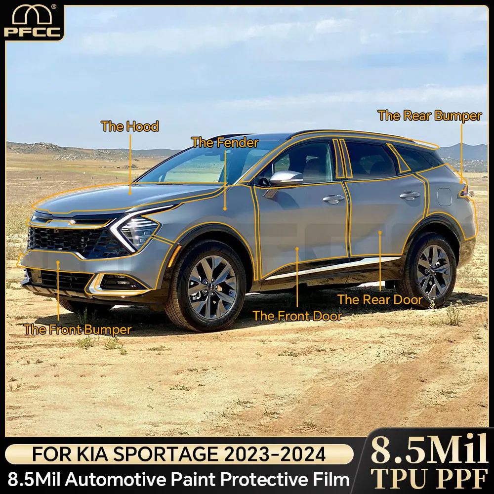 for KIA Sportage 2023 2024 Headlight Rearview Film Pre Cut Clear Bra Transparent PPF TPU 8.5mil Paint Protection Film
for KIA Sportage 2023 2024 Headlight Rearview Film Pre Cut Clear Bra Transparent PPF TPU 8.5mil Paint Protection Film