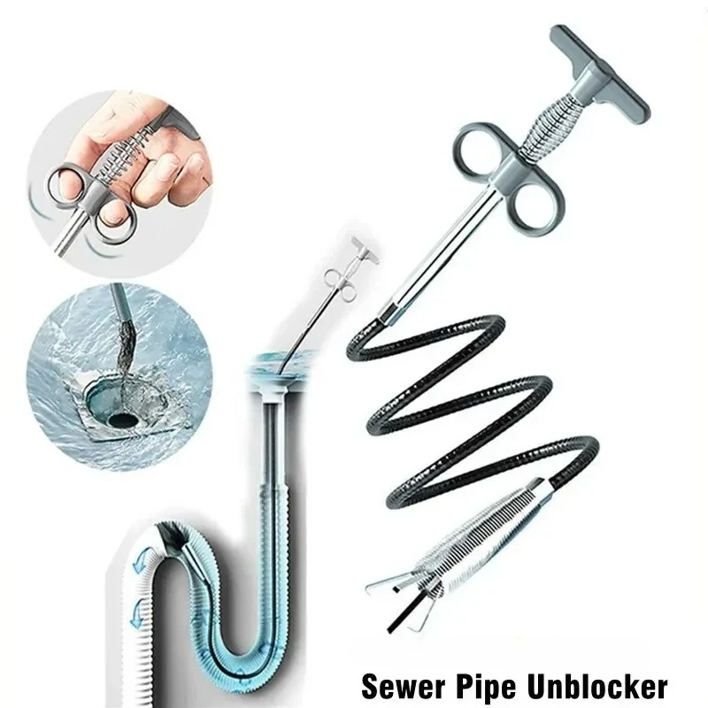 Sewer Pipe Unblocker Foreign Body Gripper Snake Spring Pipe Dredging Tool Kitchen Bathroom Sewer Cleaning Tool Kitchen Accessori
Sewer Pipe Unblocker Foreign Body Gripper Snake Spring Pipe Dredging Tool Kitchen Bathroom Sewer Cleaning Tool Kitchen Accessori