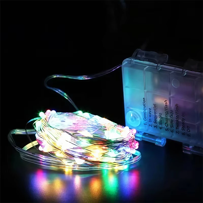 LED Fairy Lights 2/5/10M 8 Mode Remote Control Battery Copper Wire String for Garden Christmas Garlands Party Home Decor Lamps
LED Fairy Lights 2/5/10M 8 Mode Remote Control Battery Copper Wire String for Garden Christmas Garlands Party Home Decor Lamps