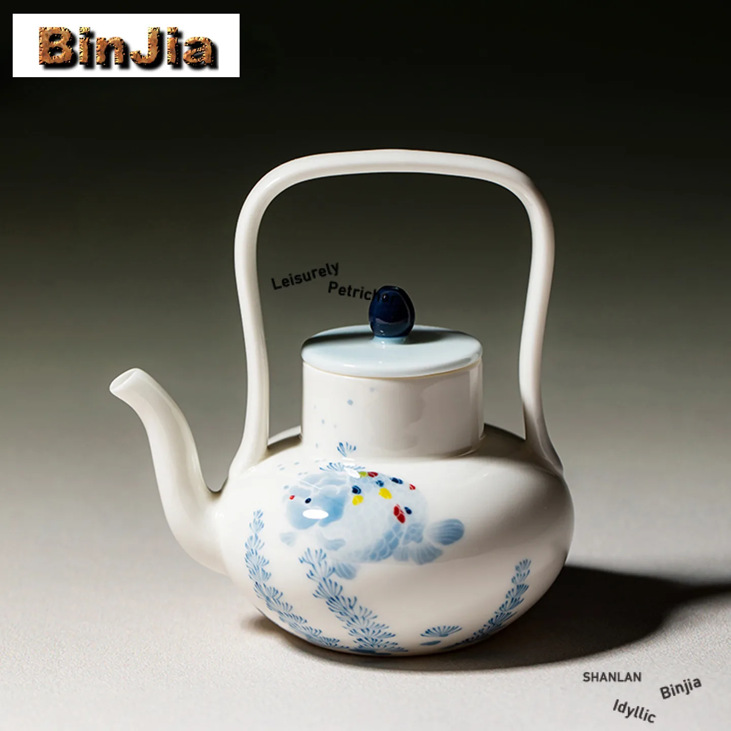 150ml Hand-painted Pastel Fathead Fish Lifting Handle Teapot Ancient Tea Infuser Pot Tea Making Kettle With Strainer Drinkware
150ml Hand-painted Pastel Fathead Fish Lifting Handle Teapot Ancient Tea Infuser Pot Tea Making Kettle With Strainer Drinkware