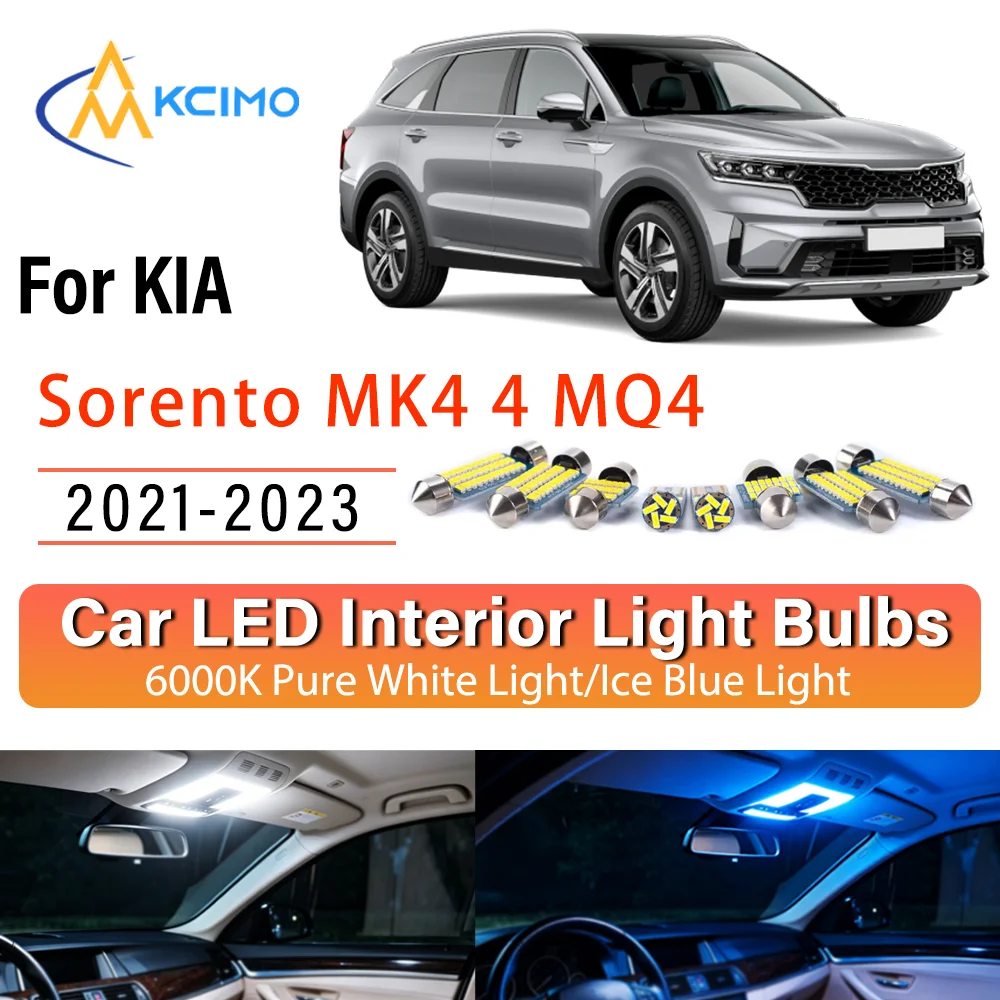 For KIA Sorento MK4 4 MQ4 2021-2023 Persistent Glow LED Interior Light Kit Replacement Dome Map Trunk Cabin Lamps Upgrade
For KIA Sorento MK4 4 MQ4 2021-2023 Persistent Glow LED Interior Light Kit Replacement Dome Map Trunk Cabin Lamps Upgrade
