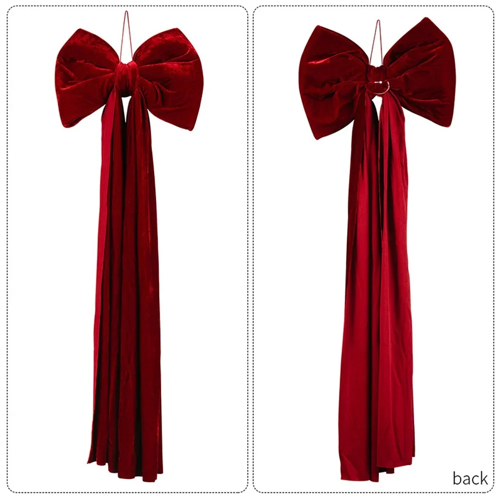 Classic Large Fabric Bow Pendant for Holiday Tree Hanging Decoration Made from Velvet Material for Seasonal Display
Classic Large Fabric Bow Pendant for Holiday Tree Hanging Decoration Made from Velvet Material for Seasonal Display
