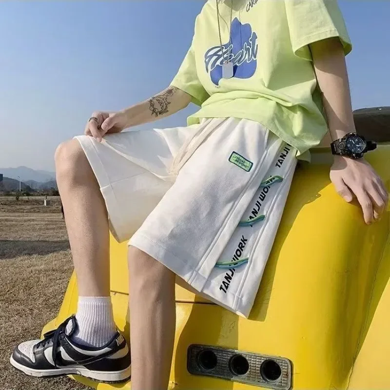 Тренировочные баскетбольные свободные широкие мужские шорты на шнурке, мешковатые с карманами Y2k, одежда сухого кроя, эластичные повседневные мужские шорты
Тренировочные баскетбольные свободные широкие мужские шорты на шнурке, мешковатые с карманами Y2k, одежда сухого кроя, эластичные повседневные мужские шорты