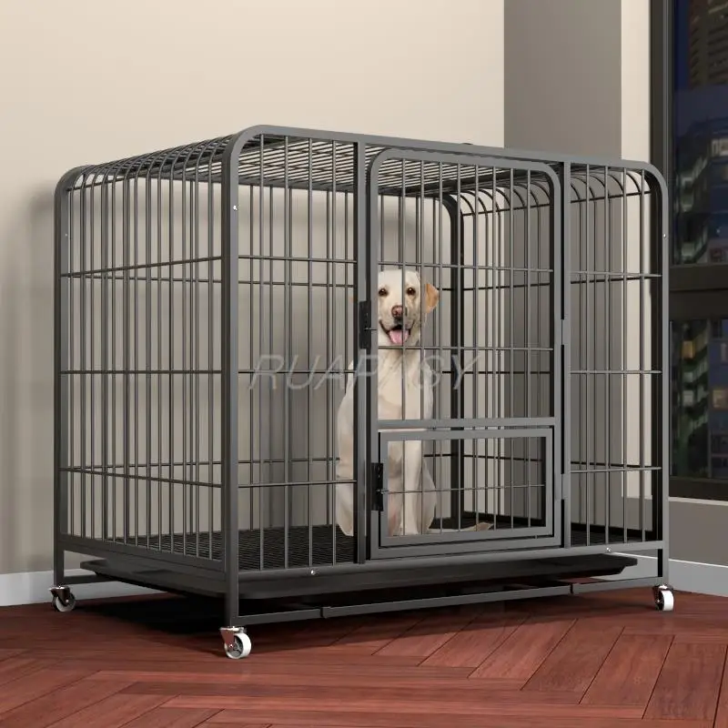 Metal Movable Dog Crate For Pet Dog Cage Include Leak-Proof Pan Indoor Use Dog House With Toilet Removable Tray Exercise Crate
Metal Movable Dog Crate For Pet Dog Cage Include Leak-Proof Pan Indoor Use Dog House With Toilet Removable Tray Exercise Crate