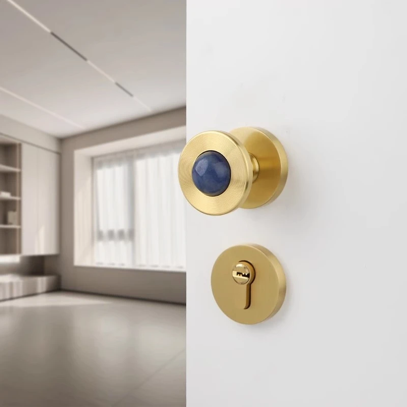 Бесшумный дверной замок, латунь + хрусталь, дверная ручка для спальни, внутренний одиночный замок, модный интерьер, деревянный дверной рычаг для ванной комнаты
Бесшумный дверной замок, латунь + хрусталь, дверная ручка для спальни, внутренний одиночный замок, модный интерьер, деревянный дверной рычаг для ванной комнаты