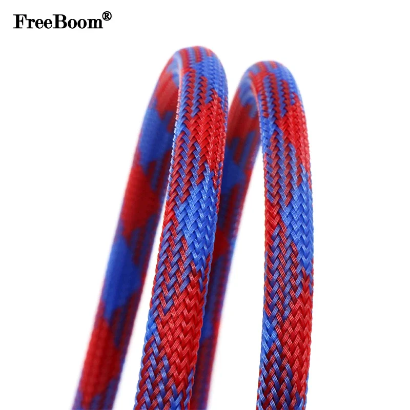 1~50m Blue Red PET Braid Sleeve 2/4/6/8/10/12/14/16/20mm High Density Sleeving Snake Skin Cable Wrap Sheath For Electric Cables
1~50m Blue Red PET Braid Sleeve 2/4/6/8/10/12/14/16/20mm High Density Sleeving Snake Skin Cable Wrap Sheath For Electric Cables