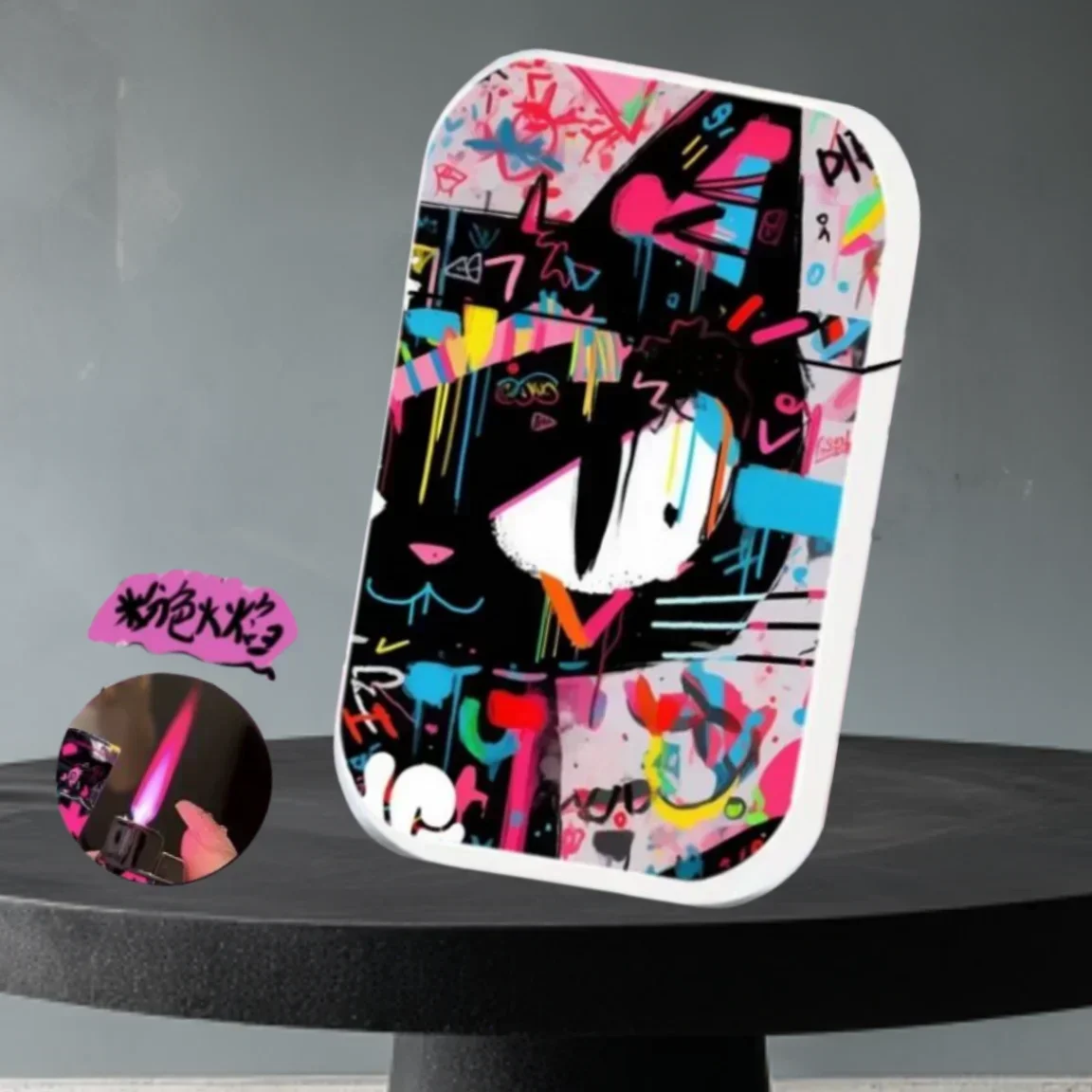 Color Print Lighter Metal Body Windproof Pink Flame Personalized Pattern Inflatable Lighters Cigar Accessories Men's Gadgets
Color Print Lighter Metal Body Windproof Pink Flame Personalized Pattern Inflatable Lighters Cigar Accessories Men's Gadgets
