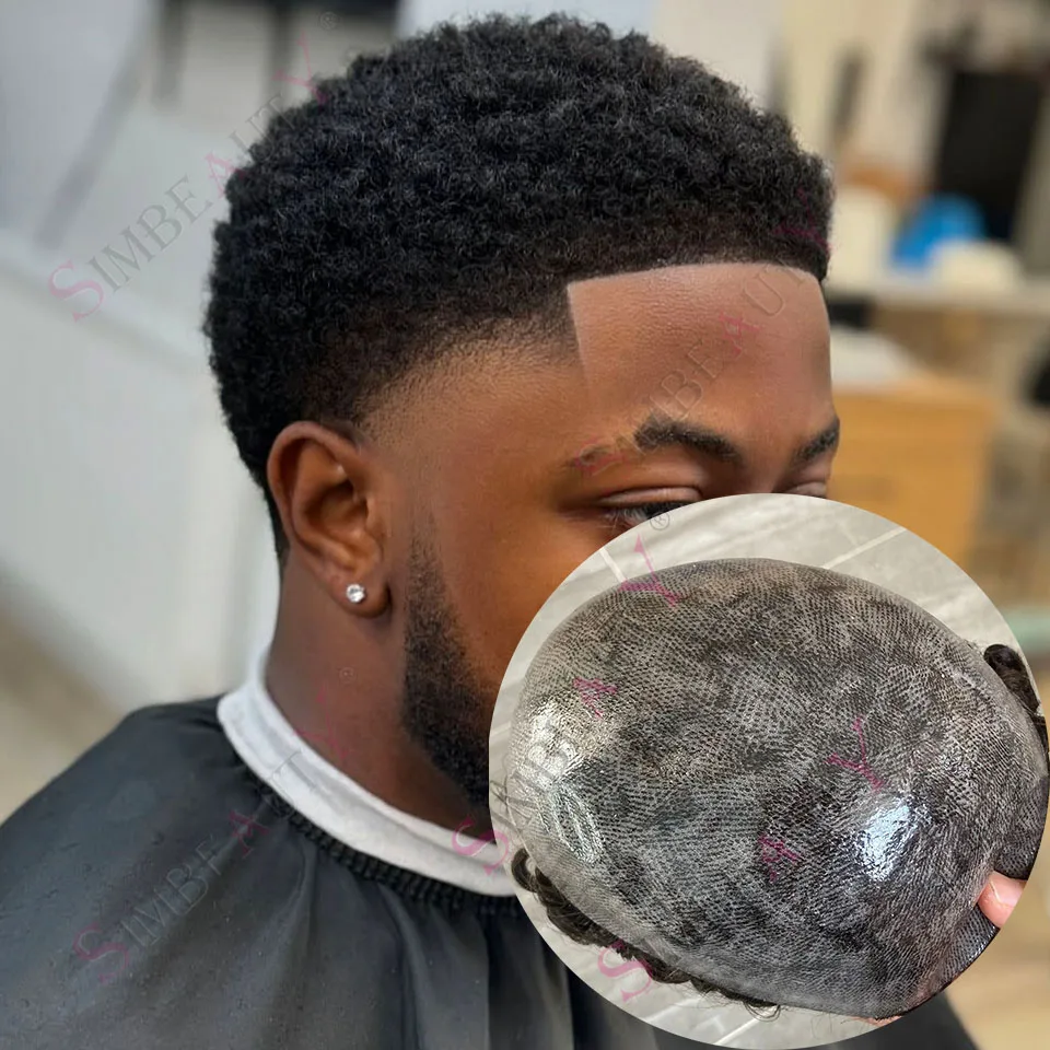 6mm Kinky Curly Afro Mens Toupee Gray Black 1B40 Human Hair Super Durable Thin Skin Prosthesis Natural Hairline System Hairpiece
6mm Kinky Curly Afro Mens Toupee Gray Black 1B40 Human Hair Super Durable Thin Skin Prosthesis Natural Hairline System Hairpiece