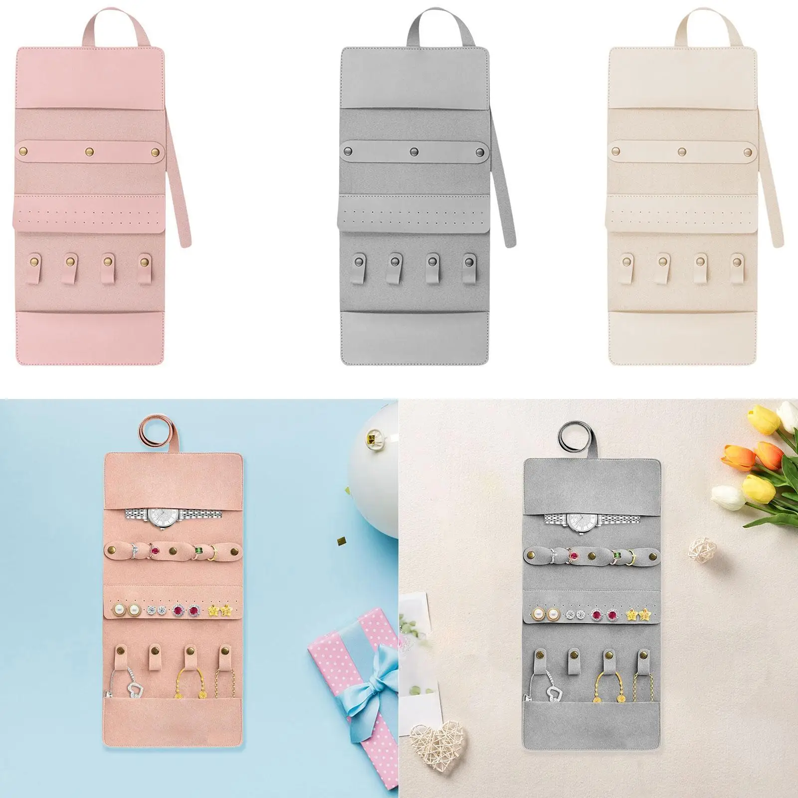 Jewelry Bag Roll Multifunction Foldable Handbag Holder Accessories Dustproof Storage Pouch for Home Gift Women Chains Earrings
Jewelry Bag Roll Multifunction Foldable Handbag Holder Accessories Dustproof Storage Pouch for Home Gift Women Chains Earrings