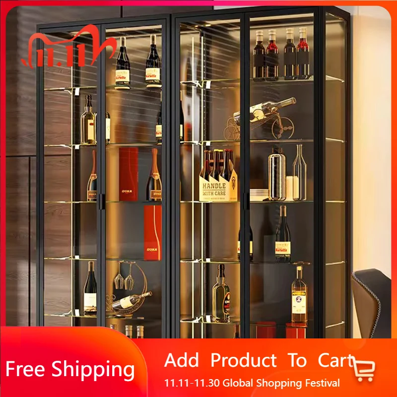 Luxury Display Bar Cabinet Wine Rack Metal Glass Antique Storage Bar Cabinet Wine Rack Tall Shop Armoire Drinking Bar Furniture
Luxury Display Bar Cabinet Wine Rack Metal Glass Antique Storage Bar Cabinet Wine Rack Tall Shop Armoire Drinking Bar Furniture