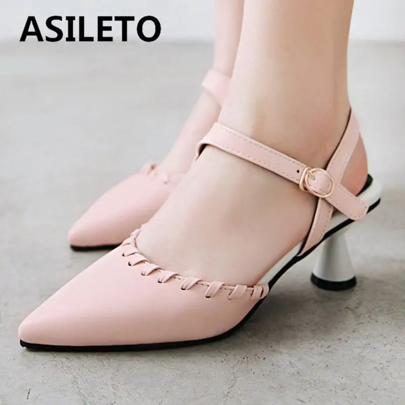 ASILETO 2025 Sweet Female Sandals Pointed Toe Strange Heels 6cm Buckle Strap Large Size 41 42 43 Girls Daily Shoes 31 32 33
ASILETO 2025 Sweet Female Sandals Pointed Toe Strange Heels 6cm Buckle Strap Large Size 41 42 43 Girls Daily Shoes 31 32 33
