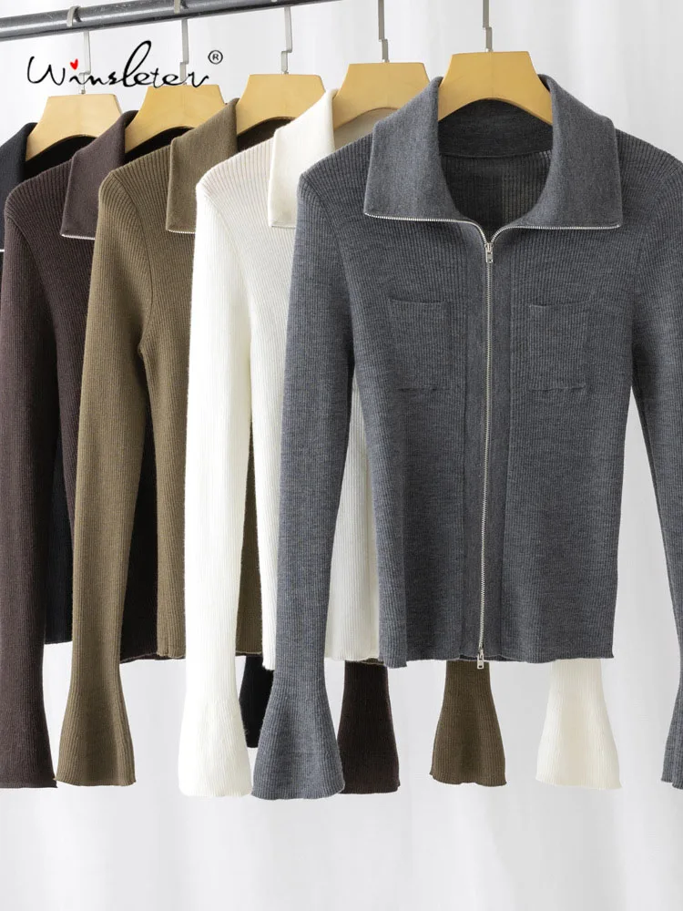 Winsleter-100% Wool Elegant Sweater, Polo Collar Zipper, Women Fashion Versatile Warm Slim Cardigan, 2025 Autumn New T59341CC
Winsleter-100% Wool Elegant Sweater, Polo Collar Zipper, Women Fashion Versatile Warm Slim Cardigan, 2025 Autumn New T59341CC