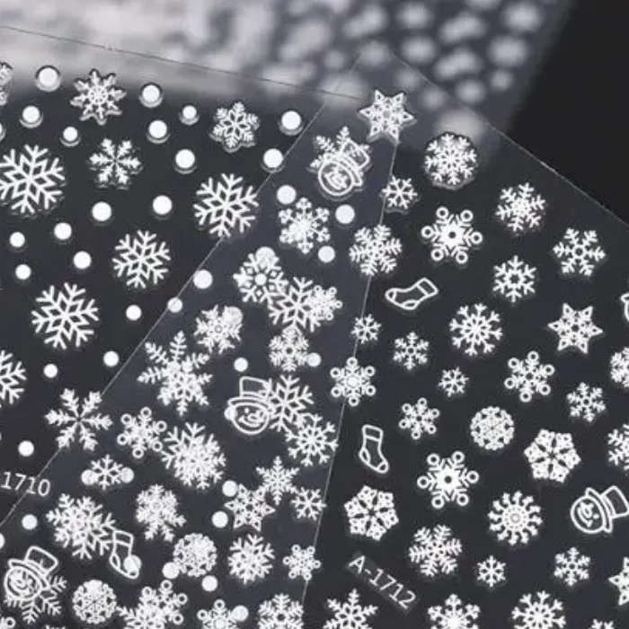 Winter Snowflake Christmas Nail Art Sticker White 3D Relief Adhesive Nail Art Decoration Sticker Nail Charm Manicure Decals
Winter Snowflake Christmas Nail Art Sticker White 3D Relief Adhesive Nail Art Decoration Sticker Nail Charm Manicure Decals