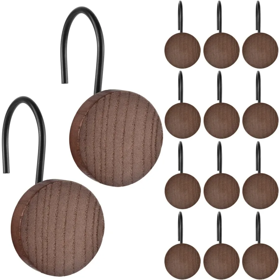 Черные крючки для занавесок для душа, 12 шт., круглые бревна, декоративные кольца для занавесок для душа для ванной комнаты, современная декоративная вешалка для занавесок для душа
Черные крючки для занавесок для душа, 12 шт., круглые бревна, декоративные кольца для занавесок для душа для ванной комнаты, современная декоративная вешалка для занавесок для душа