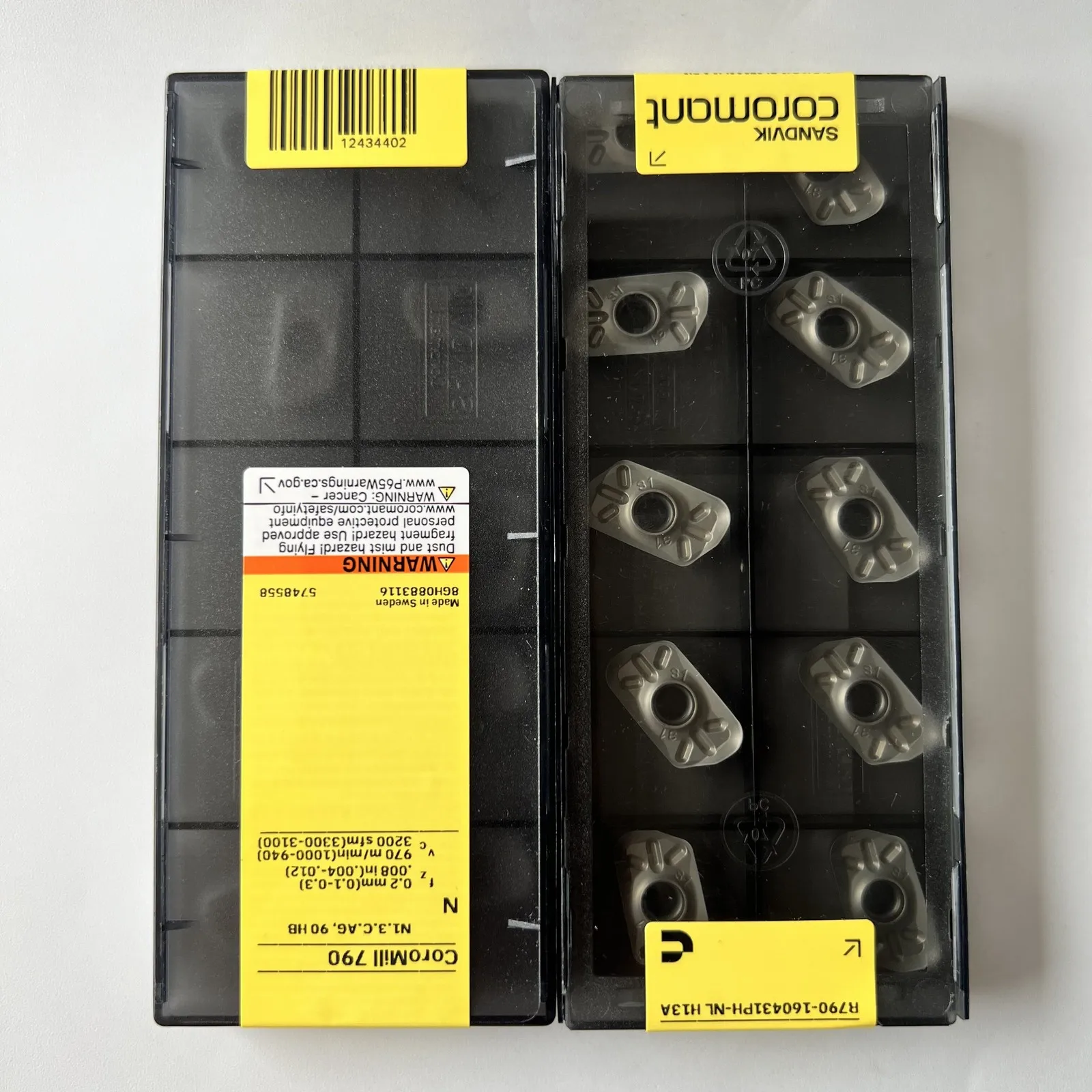 SANDVIK / R790-160431PH-NL H13A / Original Swedish hard alloy blade 10 Pcs
SANDVIK / R790-160431PH-NL H13A / Original Swedish hard alloy blade 10 Pcs