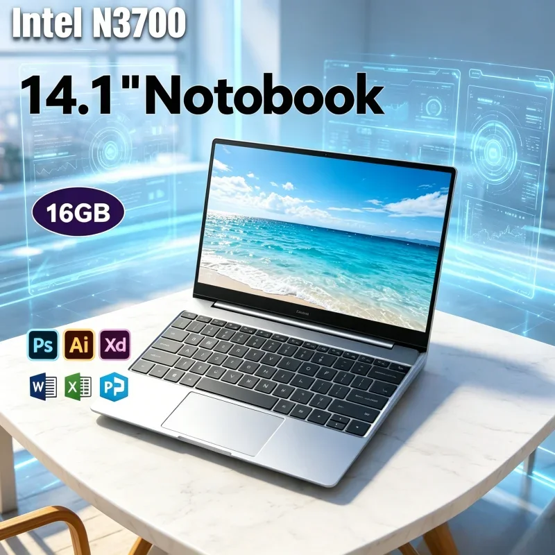 Portable 14.1 Inch Laptop Unit Intel N3700, 16GB/32GB RAM, Windows 11 , Reliable All-round Notebook for Daily Work & Pastime
Portable 14.1 Inch Laptop Unit Intel N3700, 16GB/32GB RAM, Windows 11 , Reliable All-round Notebook for Daily Work & Pastime