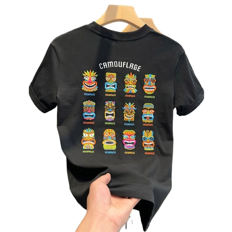 2024 Summer Hot Selling New Brand Round Neck Short Sleeve T-shirt Parent-Child Pure Cotton with The Trend of Printing Clothes
2024 Summer Hot Selling New Brand Round Neck Short Sleeve T-shirt Parent-Child Pure Cotton with The Trend of Printing Clothes
