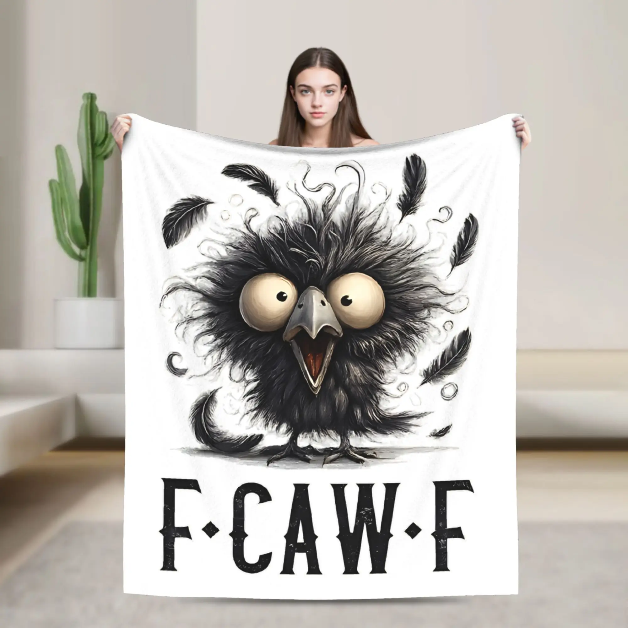 Cute Bird F-Caw-F Cartoon Blanket Cover Fleece Super Warm Throw Blanket for Car Sofa Couch Bedroom Quilt
Cute Bird F-Caw-F Cartoon Blanket Cover Fleece Super Warm Throw Blanket for Car Sofa Couch Bedroom Quilt