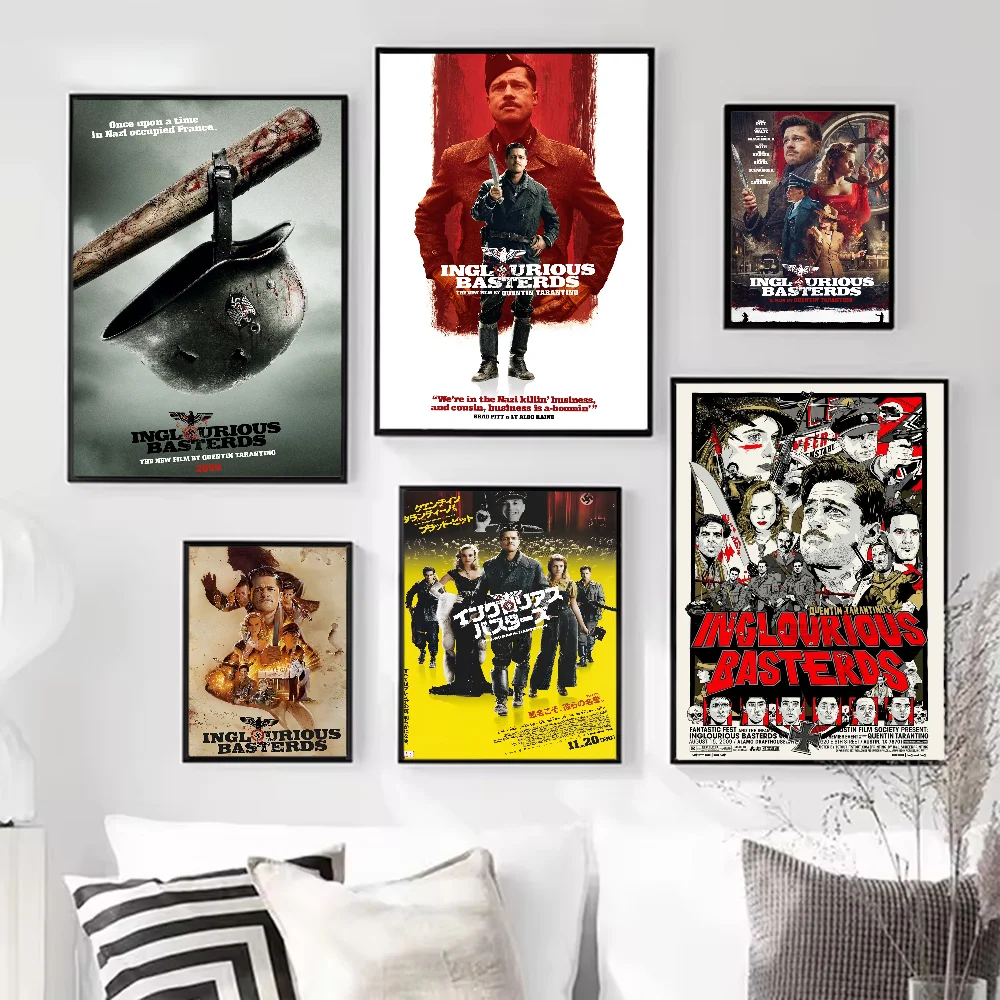Classic War Movies Inglourious Basterds Poster HD art sticky wall waterproof home living room bedroom bar aesthetic decoration
Classic War Movies Inglourious Basterds Poster HD art sticky wall waterproof home living room bedroom bar aesthetic decoration