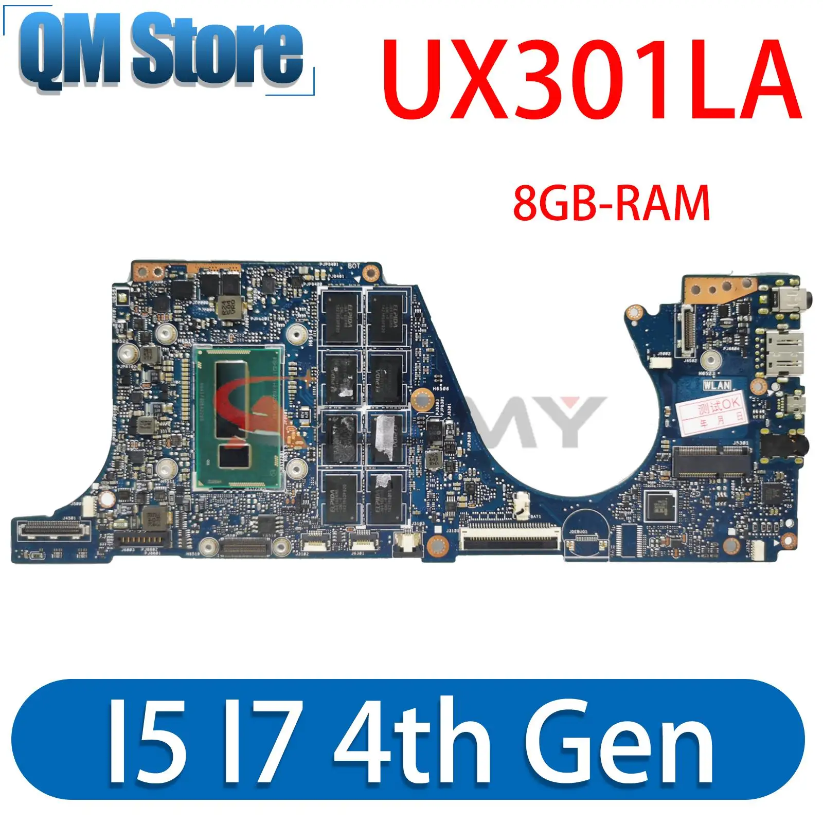 UX301LA MAINBOARD For ASUS UX301 UX301L UX301LAB Laptop Motherboard I7-I5 4th Gen 8GB-RAM Test Mainboard work 100%
UX301LA MAINBOARD For ASUS UX301 UX301L UX301LAB Laptop Motherboard I7-I5 4th Gen 8GB-RAM Test Mainboard work 100%
