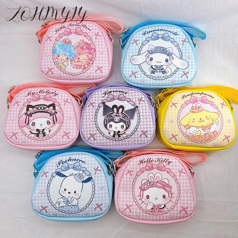 Цельная сумка-мессенджер Sanrio, милые портативные рюкзаки с героями мультфильмов, сумки через плечо, сумка для монет Hellokitty Cinnamoroll для девочек
Цельная сумка-мессенджер Sanrio, милые портативные рюкзаки с героями мультфильмов, сумки через плечо, сумка для монет Hellokitty Cinnamoroll для девочек
