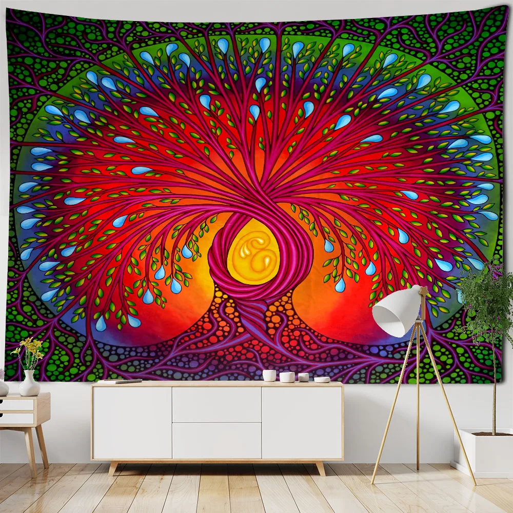 Tapestry tree of life art painting home decoration wall hanging psychedelic Bohemian room wall art decoration blanket bed sheet
Tapestry tree of life art painting home decoration wall hanging psychedelic Bohemian room wall art decoration blanket bed sheet