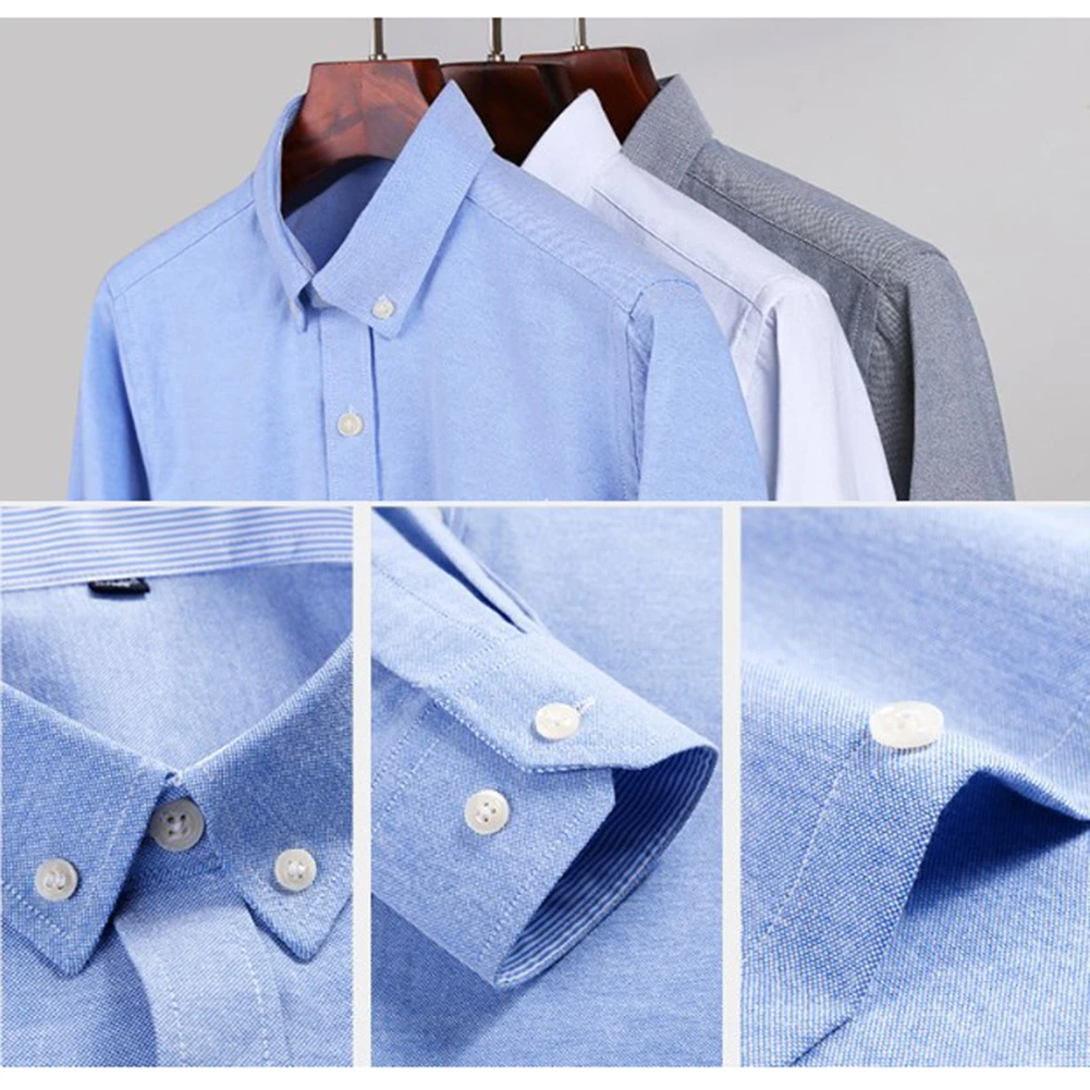 Top Men Shirt Striped Autumn Lapel Long Sleeve Oxford Patch Chest Plaid Regular Fit Solid Color Button Down Collar
Top Men Shirt Striped Autumn Lapel Long Sleeve Oxford Patch Chest Plaid Regular Fit Solid Color Button Down Collar