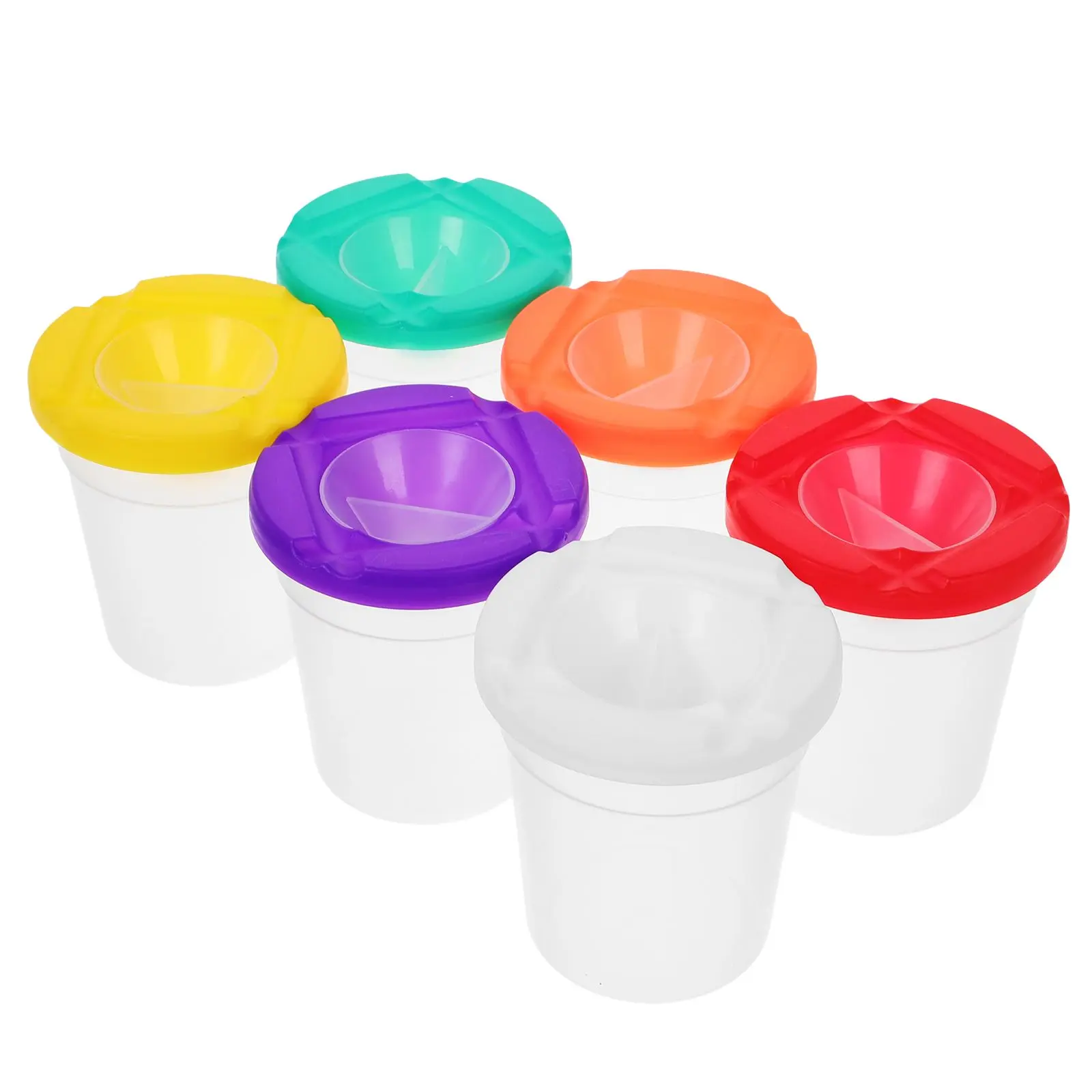 6 Pcs Washing Pen Cups Paint with Lid Manual Painting Accessories Drawing Child
6 Pcs Washing Pen Cups Paint with Lid Manual Painting Accessories Drawing Child