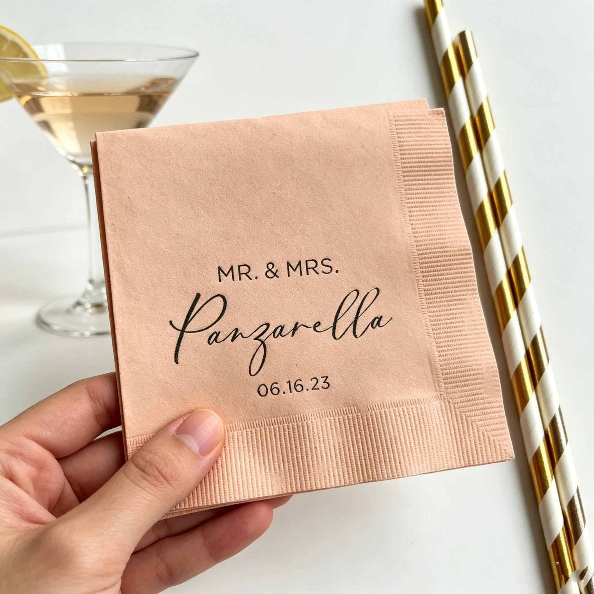 50pcs Custom Mr. & Mrs. Last Name Wedding Cocktail Napkins, Personalized Surname & Wedding Date Silver Foil Beverage Napkins, Bu
50pcs Custom Mr. & Mrs. Last Name Wedding Cocktail Napkins, Personalized Surname & Wedding Date Silver Foil Beverage Napkins, Bu