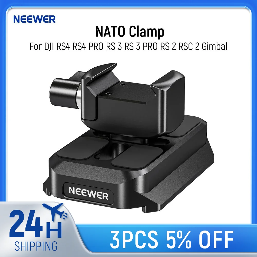 NEEWER NATO Clamp to Arca Quick Release Plate Adapter For DJI RS4 RS4 PRO RS 3 RS 3 PRO RS 2 RSC 2 Gimbal Tripod Video Head
NEEWER NATO Clamp to Arca Quick Release Plate Adapter For DJI RS4 RS4 PRO RS 3 RS 3 PRO RS 2 RSC 2 Gimbal Tripod Video Head
