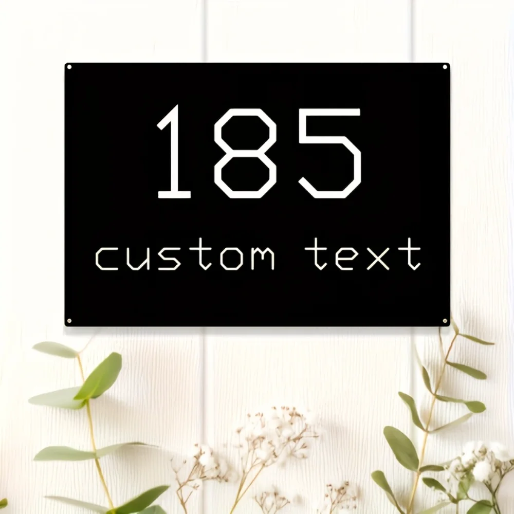 Modern Metal Address Plaque with Custom Text 185 Elegant Outdoor Home Decor Wall Art Universal Metal Letter Sign for Front Door
Modern Metal Address Plaque with Custom Text 185 Elegant Outdoor Home Decor Wall Art Universal Metal Letter Sign for Front Door