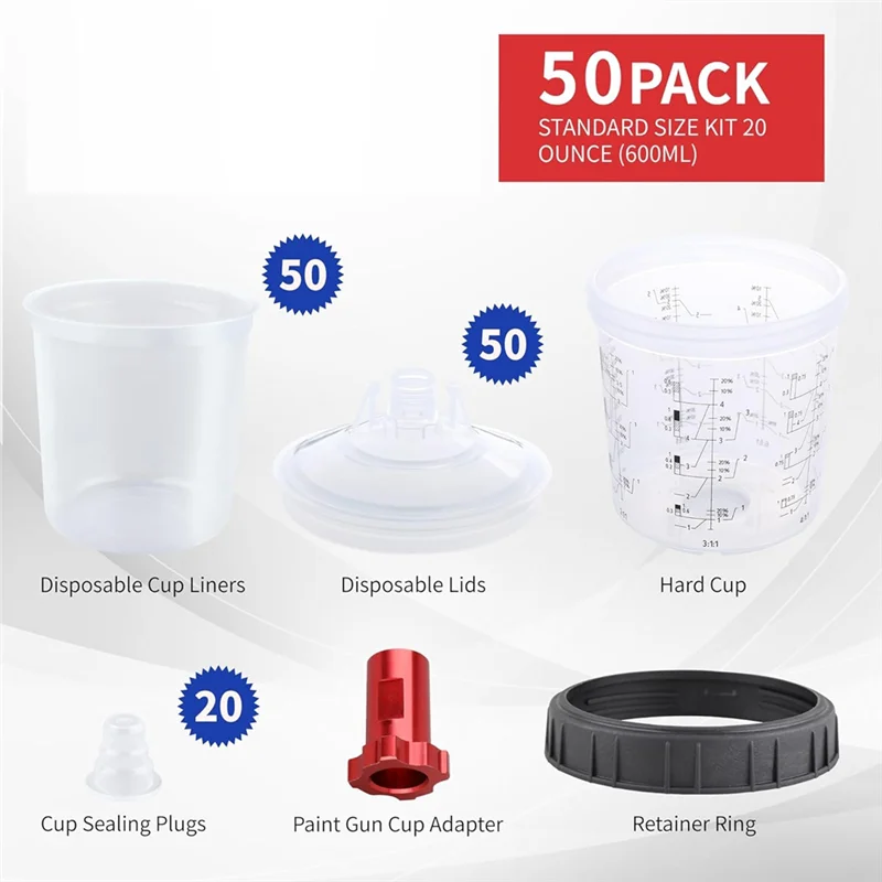 【Лучшие продажи】Карба Guncup, набор 20 унций (600 мл), с системой 50 чашек и крышек, 10 вилок и 1 жесткая чашка с фиксаторным кольцом, 1 адаптер для чашек
【Лучшие продажи】Карба Guncup, набор 20 унций (600 мл), с системой 50 чашек и крышек, 10 вилок и 1 жесткая чашка с фиксаторным кольцом, 1 адаптер для чашек