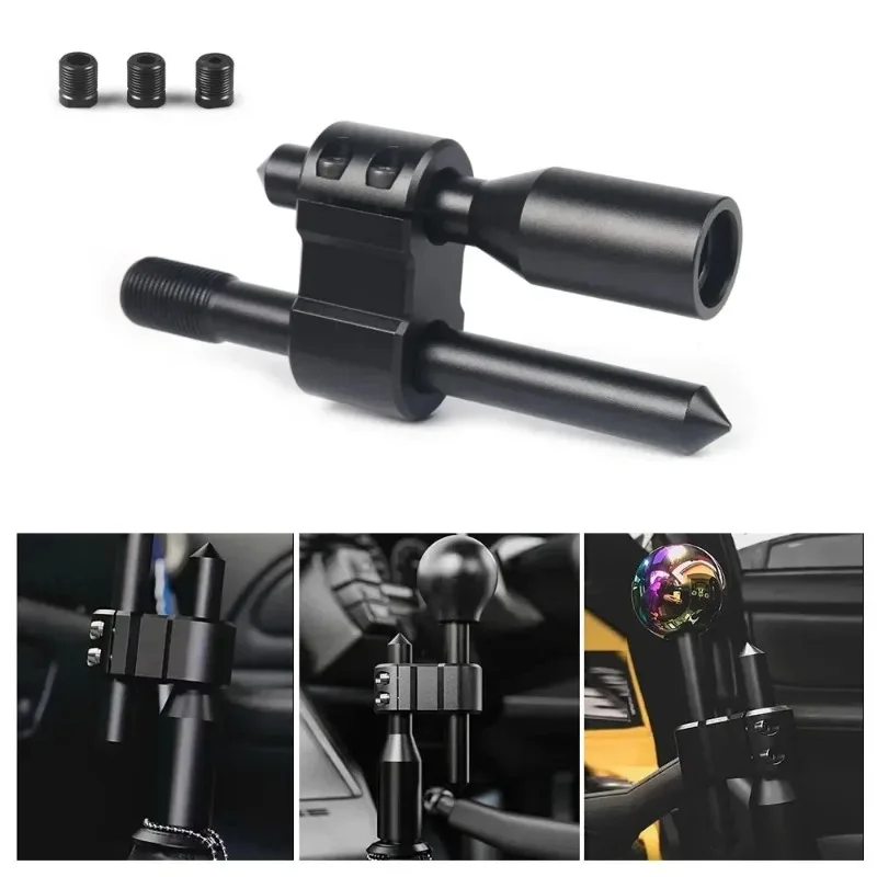 Lyr High Quality Aluminum H-Type Adjustable Gear Shifter Extender, Mechanical Texture Shift Knob with 3 Adapters for Universal C
Lyr High Quality Aluminum H-Type Adjustable Gear Shifter Extender, Mechanical Texture Shift Knob with 3 Adapters for Universal C