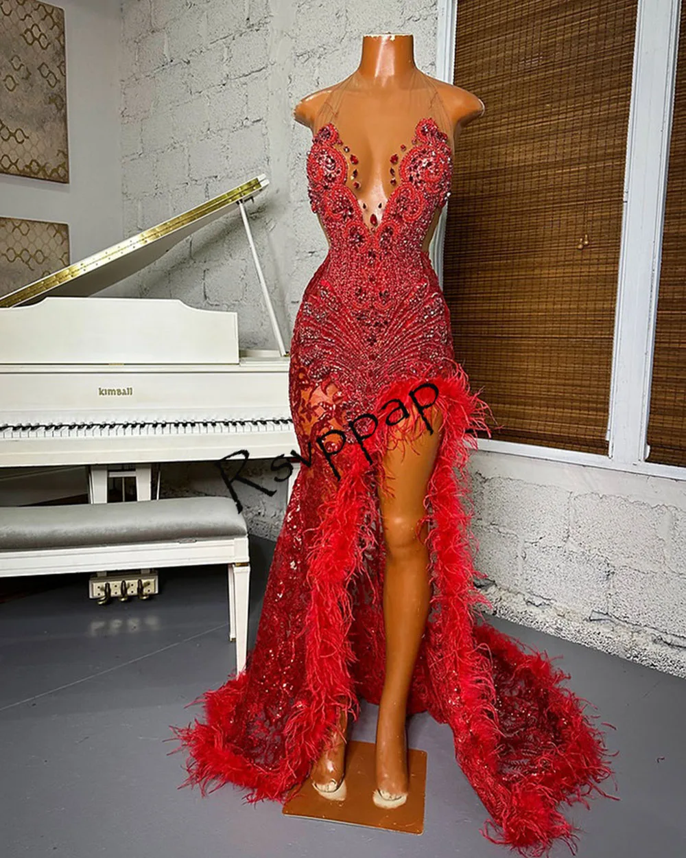 Red Mermaid Birthday Party Gowns Exquisite Handmade Beads Rhinestones Black Girl Sexy Lace Long Prom Dresses 2023 With High Slit
Red Mermaid Birthday Party Gowns Exquisite Handmade Beads Rhinestones Black Girl Sexy Lace Long Prom Dresses 2023 With High Slit