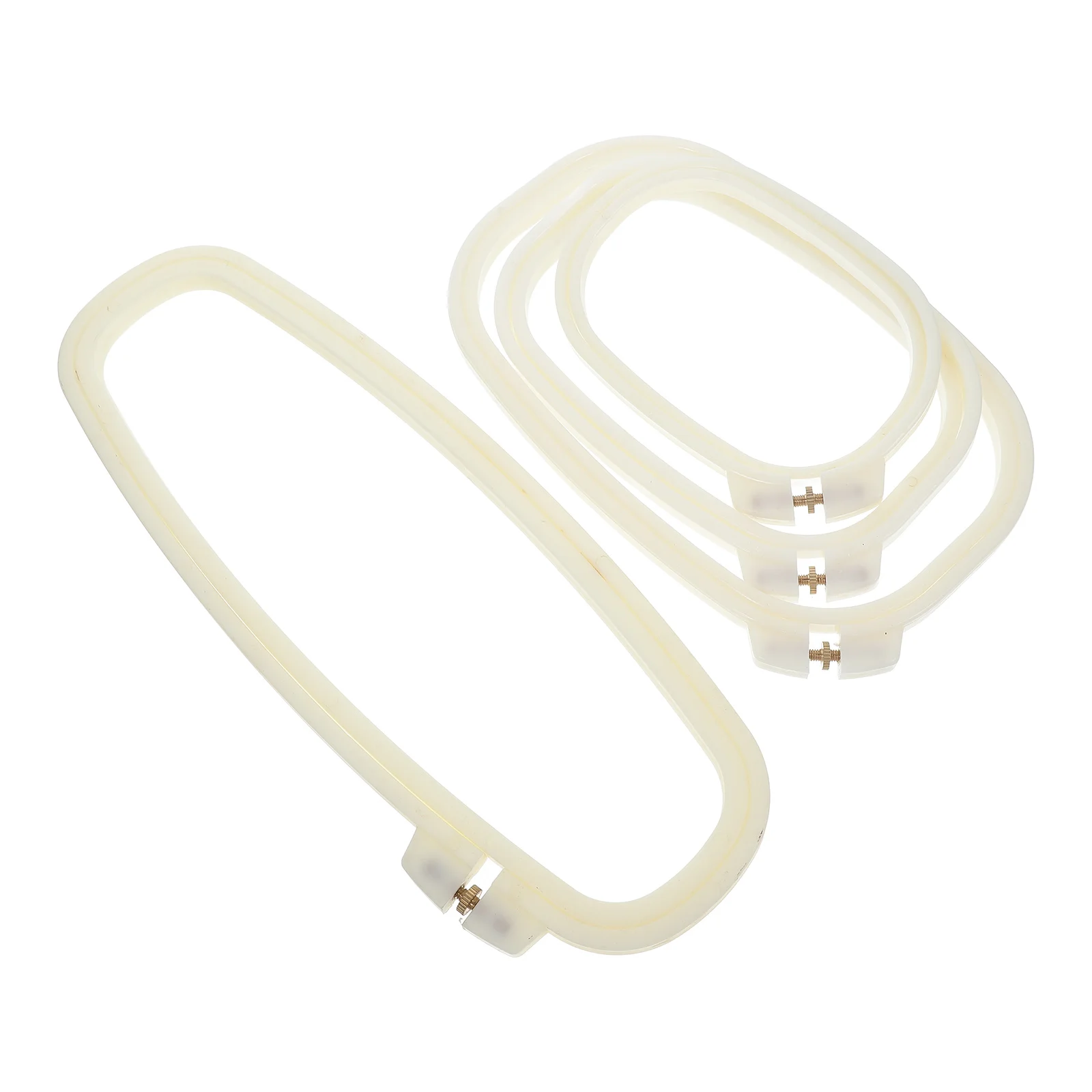 4 Pcs Beige Embroidery Hoop Cross Stitch Supplies Plastic ABS Craft Frame 6 Inch 12 Inch Oval Square Sewing Decor Needlework
4 Pcs Beige Embroidery Hoop Cross Stitch Supplies Plastic ABS Craft Frame 6 Inch 12 Inch Oval Square Sewing Decor Needlework